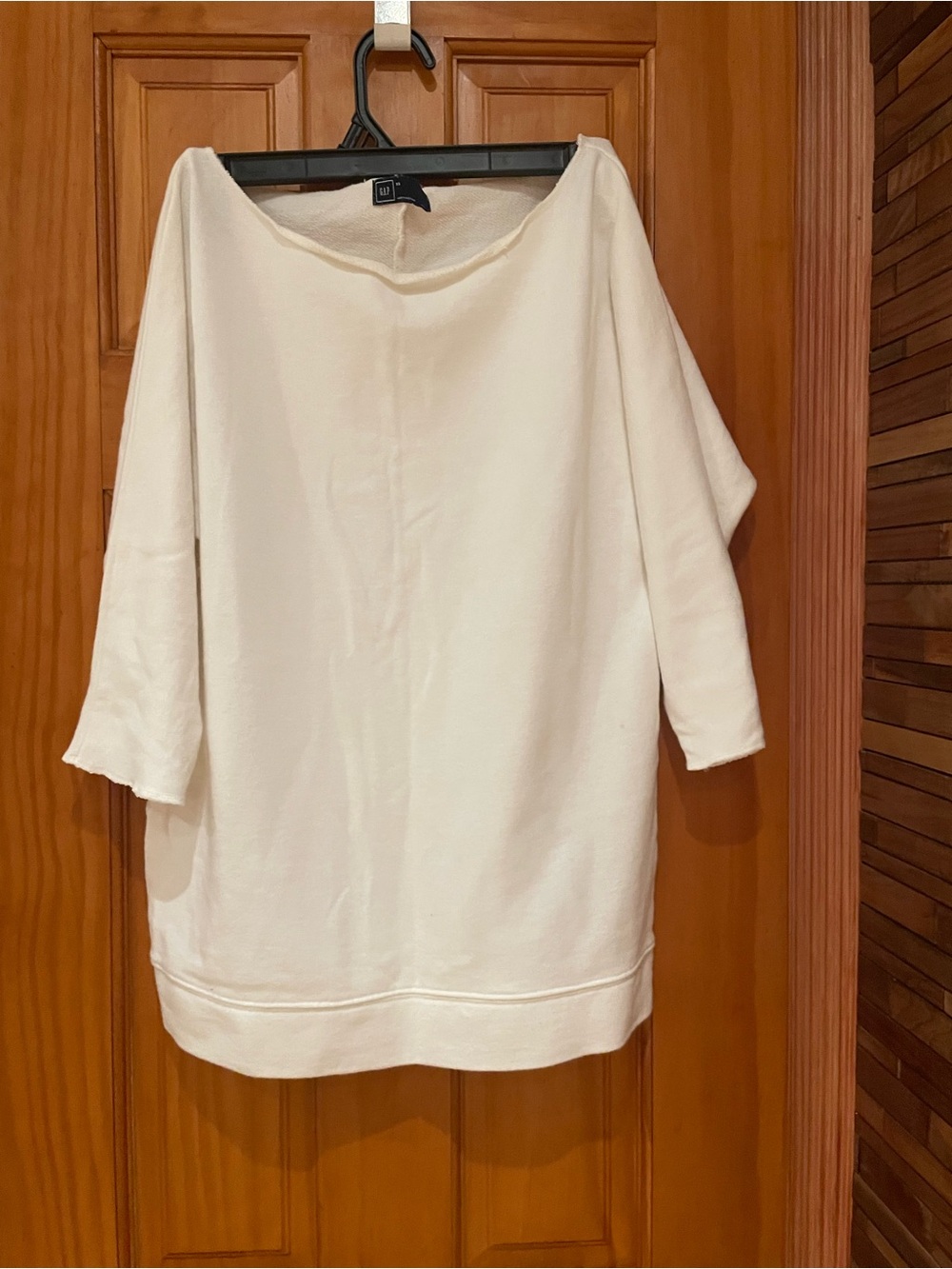 GAP Cream Off-Shoulder Sweatshirt